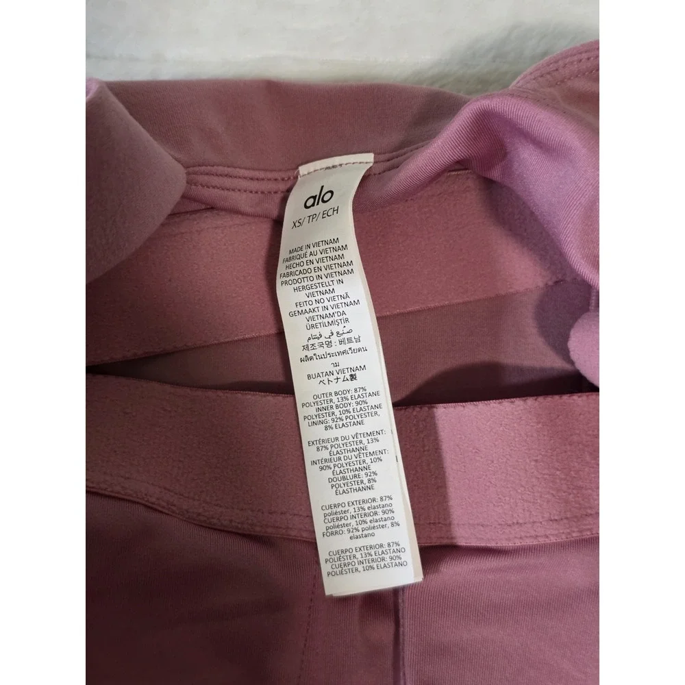 Alo Yoga XS Alosoft Break Point Tennis Dress in Pink Wild Rose NWT $138